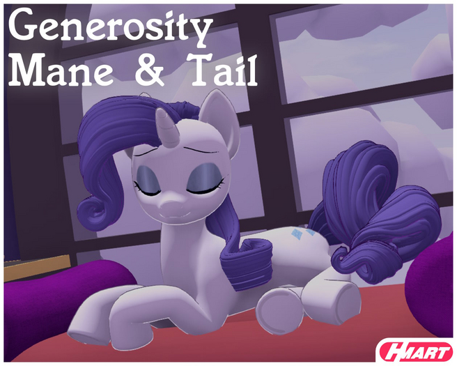 Second Life Marketplace - [HMART] Generosity Mane & Tail Set